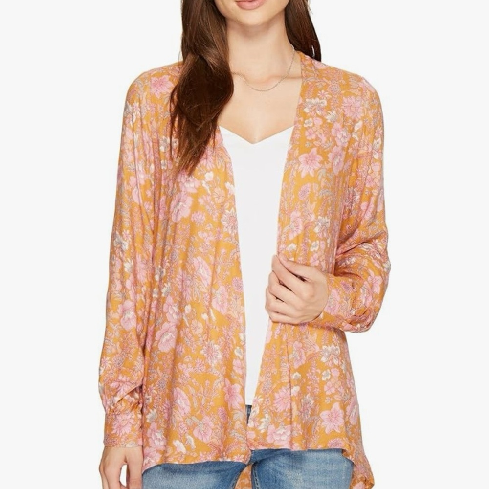 O’Neill Esperanza Peach Woven Long Sleeve Kimono